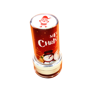 圣诞节卡通光敏印章彩色礼物图章麋鹿雪人树老人节日打卡儿童奖品