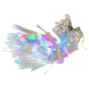 App窗帘灯瀑布灯RGB幻彩装饰氛围灯串蓝牙DIY编程智能点控皮线灯