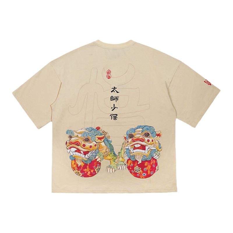 wookong太师少保全棉宽松短袖