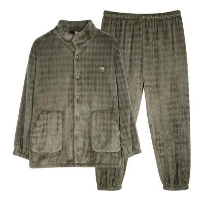 轩靓冬季法兰绒长袖家居服睡衣