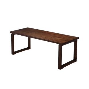 实木餐桌莫比恩纯木头电脑桌台式家用简约现代书桌悬浮原木办公桌