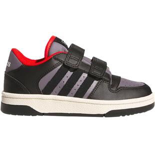 阿迪达斯童鞋25秋男小童板鞋BREAK START儿童魔术贴运动鞋JQ0097