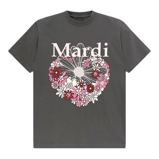 韩国正品idcerem Mardi小雏菊短袖t恤女夏季菊花花丛圆领半袖上衣