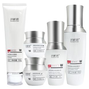 广药润根源美白祛斑套盒装洁面水精华乳面霜补水保湿护肤品化妆品
