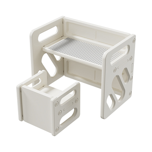 方熊儿童写字桌椅套装宝宝多功能玩具学习桌书桌幼儿园早教积木桌