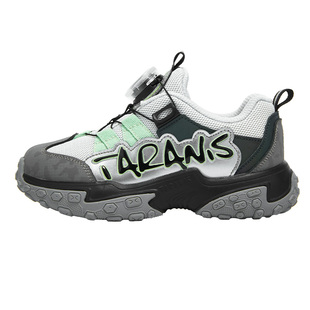 泰兰尼斯童鞋秋季新款儿童运动鞋男童旋钮跑步鞋防滑耐磨透气鞋子