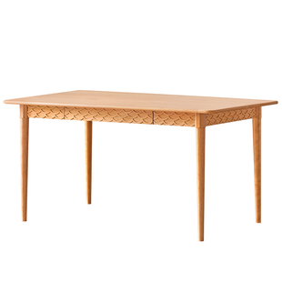 浮生记/北欧餐桌椅组合 实木桌子小户型简约现代餐厅饭桌原木抽屉