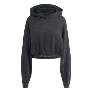 复古廓形短款运动连帽蝙蝠袖套头卫衣女装adidas阿迪达斯三叶草