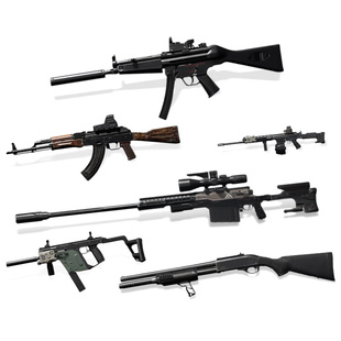 暗区突围模型枪正版游戏周边玩具第二弹合金拼装盲盒M4A1挂件积木