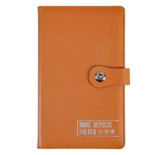 定期存单夹多功能票据收纳本银行大额纸质存单卡一体包防水收藏夹皮质大容量收集存款存折存单票据夹子可定制