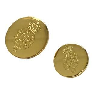 莱可高定 英国皇家皇室ER亮金色纽扣 高端西装外套配件合金纽扣