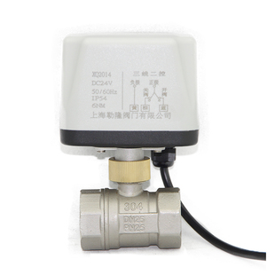 微型电动阀门 白钢海水用耐腐蚀酸碱304不锈钢二通球阀DN15 20 25