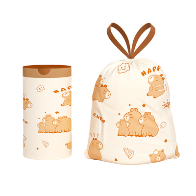 加厚抽绳手提式垃圾袋免撕实惠装