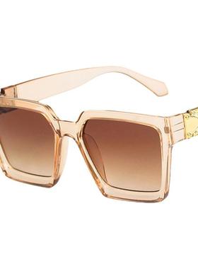 韩版宽边粗框黑色太阳眼镜男朋克风摇滚墨镜街拍蹦迪大脸太阳镜女