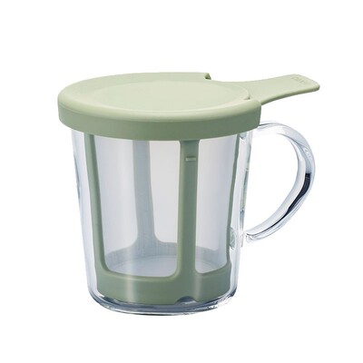 HARIO日本耐热玻璃茶杯带滤网