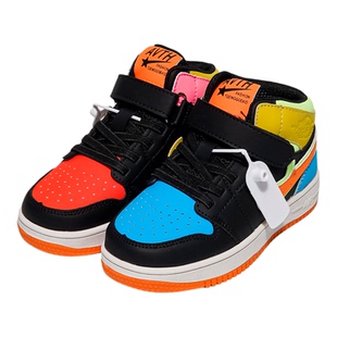 儿童运动垫秋冬女童高帮鸳鸯板鞋防滑男童二棉鞋垫加绒保暖中大童