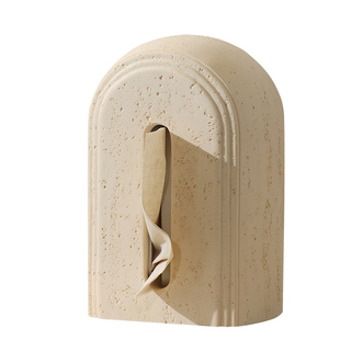 轻奢纸巾盒玄关艺术摆件茶几客厅餐巾纸盒卧室桌面创意简约抽纸盒