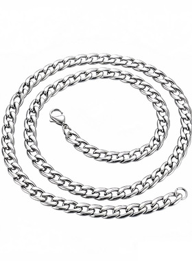 古巴朋克风钛钢加粗不掉色项链