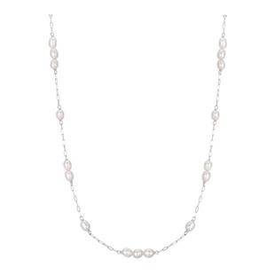 极光以南淡水珍珠项链满天星锁骨链小众设计感纯银首饰百搭高级感