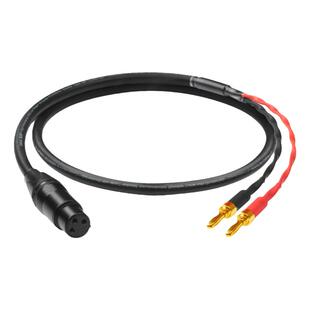 hifi音响喇叭线发烧级纯铜XLR卡农转双香蕉头舞台功放音箱连接线