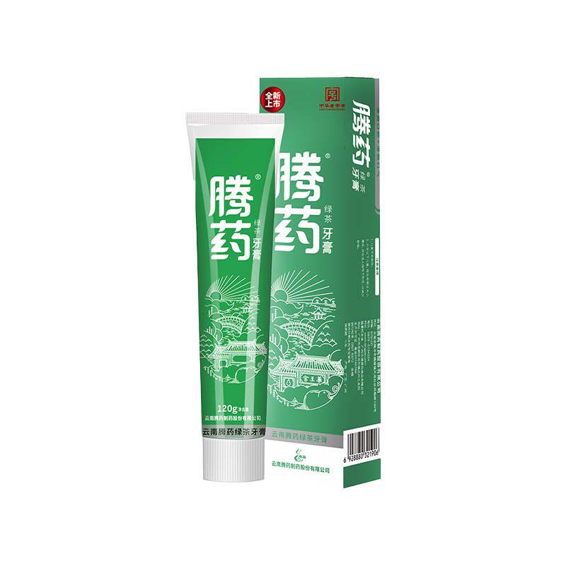 云南腾药护龈绿茶牙膏