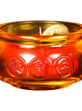 聚宝盆香薰蜡烛元宝八方来财摆件