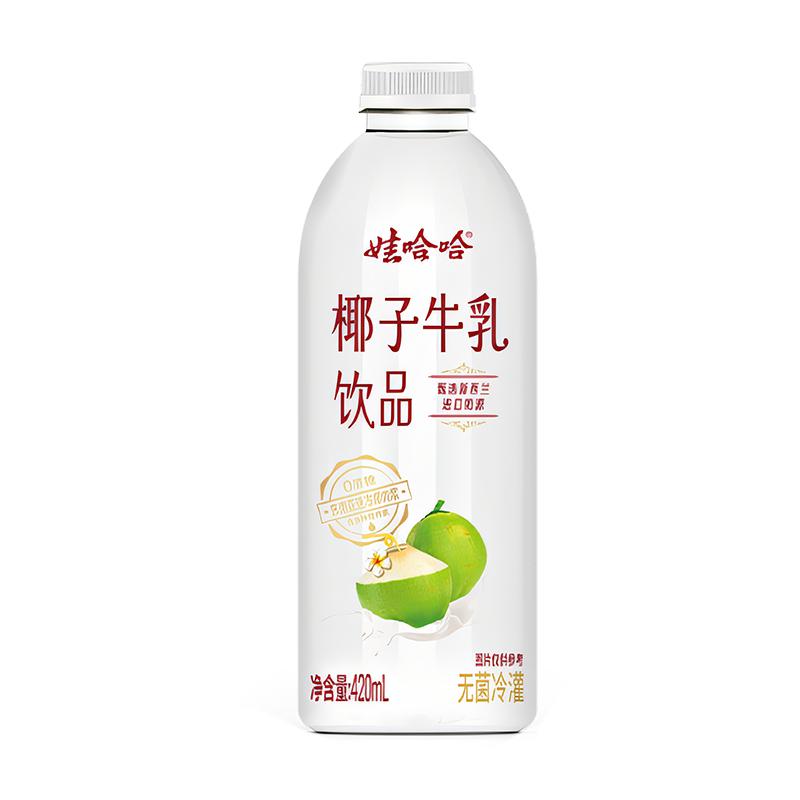 【新品尝鲜】娃哈哈椰子牛乳饮品420mL*6瓶牛奶风味饮料