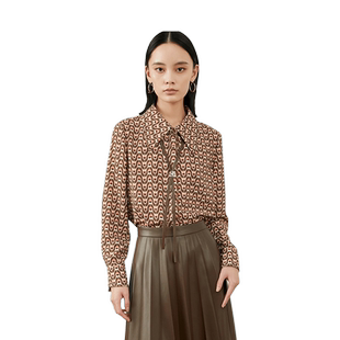 CONATUS/珂尼蒂思法式复古长袖衬衫冬季新款度假风上衣女