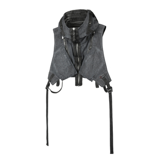 「讶梦」赛博朋克机能浸染连帽马甲多形态转换J08U「侵蚀装备」