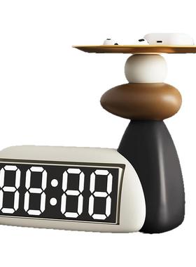 创意石来运转时钟桌面摆件