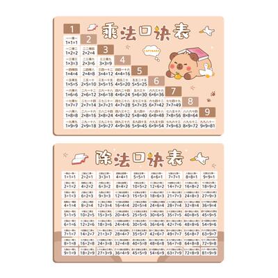 【特厚撕不烂】卡皮巴拉乘法口诀