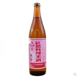 2瓶装中国台湾红标料理米酒600ml料酒厨房调味料提鲜去腥味玻璃瓶