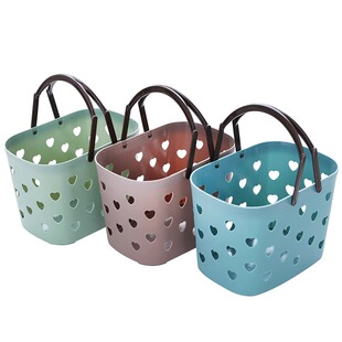 洗澡篮浴筐洗漱筐手提沥水卫生间沐浴蓝学生宿舍浴室收纳篮子浴筐