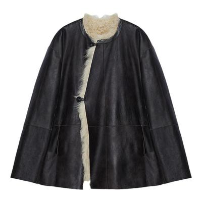 付智恩休闲感新中式双面穿托卡