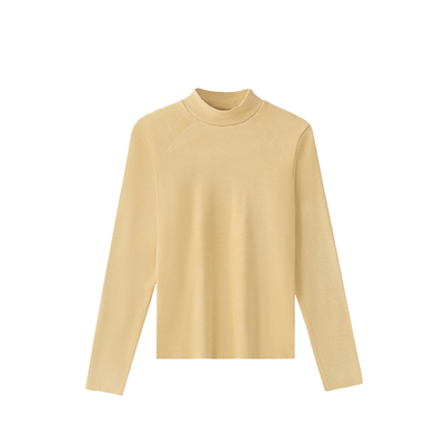 双面德绒加绒加厚长袖打底衫