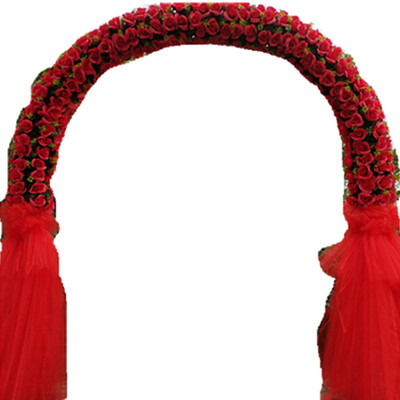 开业花门婚庆绢花拱门活动布置