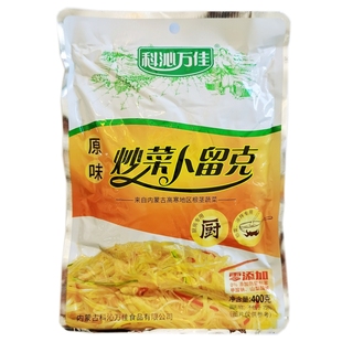 5袋包邮 科沁万佳原味炒菜卜留克400g 酱香卜留克丝咸菜香辣酱菜