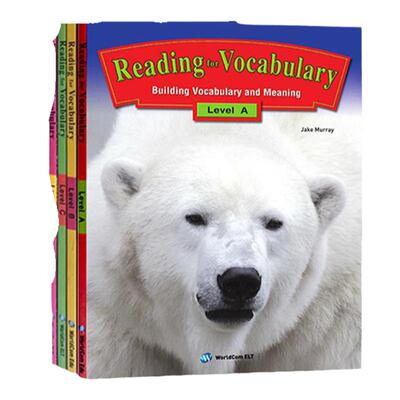 原版进口Reading For Vocabulary A B C D Plus 美国中小学英语词汇阅读教材剑桥KET/PET考试词汇阅读拓展附外教精讲课