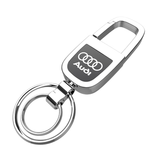 适用于奥迪钥匙扣A4L A6L A3 Q5L Q2LA5 A8 RS高档汽车锁匙链挂件