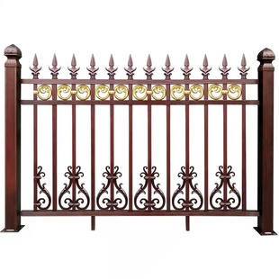 铝合金护栏别墅庭院围墙铁栅栏户外锌钢铁艺围栏院子铝艺栏杆定制