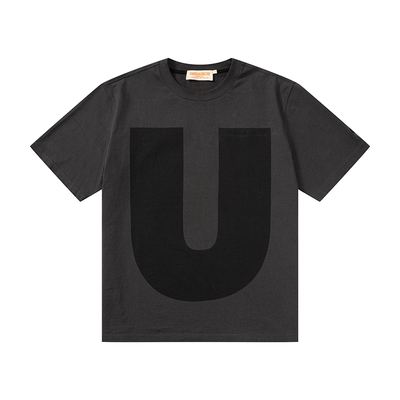 短袖大字母情侣宽松T恤