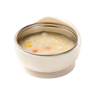 如山宝宝316L不锈钢硅胶碗婴儿专用吸盘式碗儿童吃饭餐具辅食碗