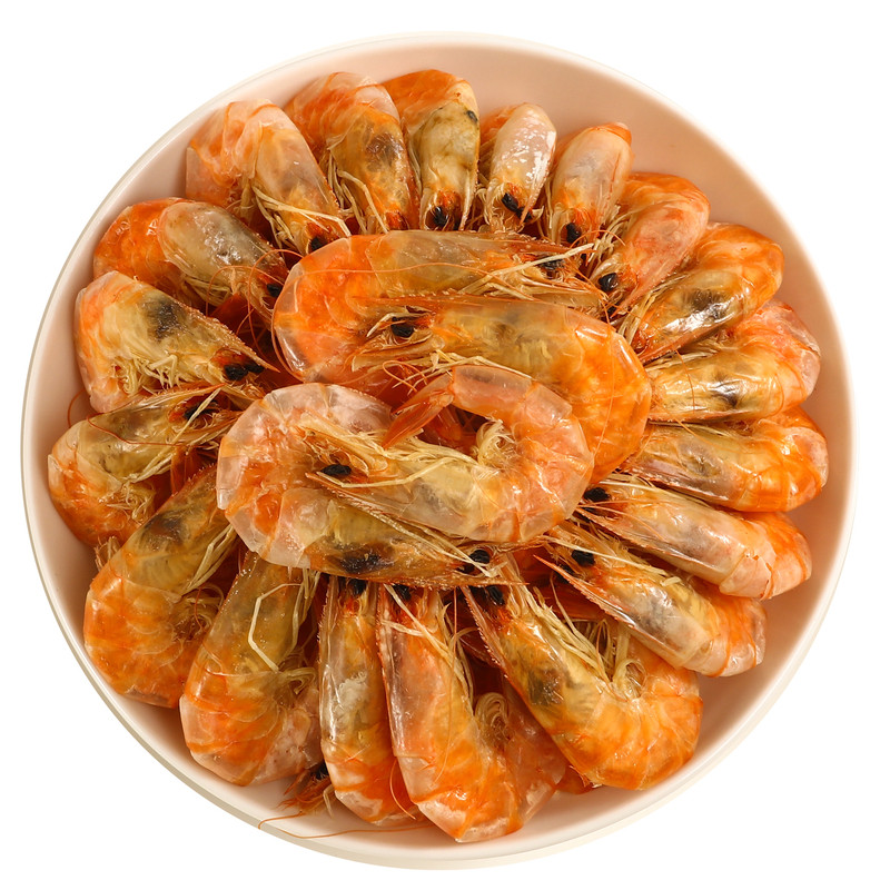 天津烤虾干虾即食天津盐田虾碳烤对虾干特大号海鲜干货孕妇零食