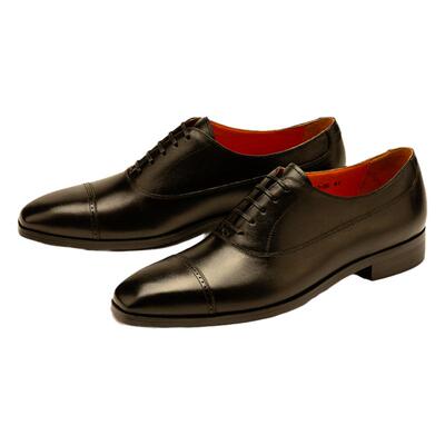 小牛皮商务牛津鞋男chioryn青润