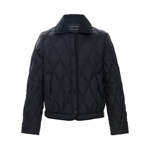 IAmMIX27冬季短款羽绒服女小个子轻薄保暖简约菱格羽绒夹克女外套