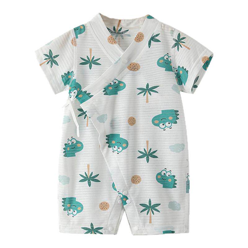 婴儿短袖连体衣夏宝宝爬服睡衣薄