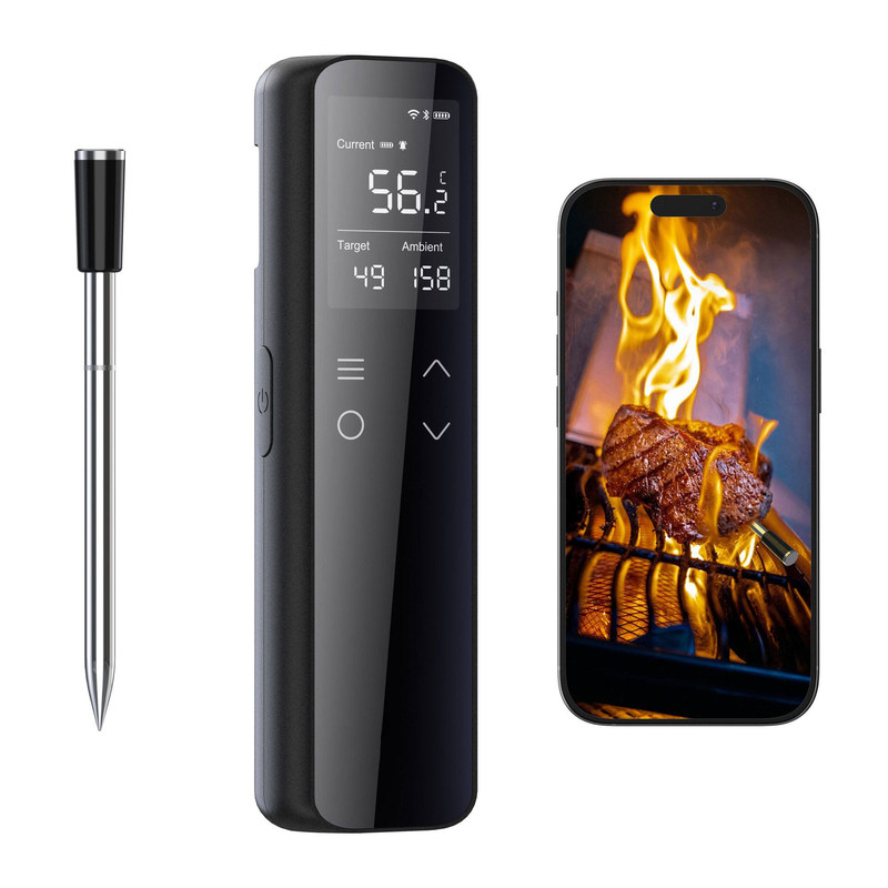 高精度WiFi蓝牙烤肉温度计远程监控手机App报警BBQ烧烤测温仪防水