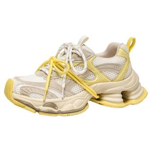 BeauToday老爹鞋女款2025新款巨好看厚底增高运动鞋休闲鞋女鞋子