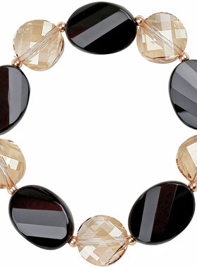 时尚风串珠女式中年妈妈黑玛瑙