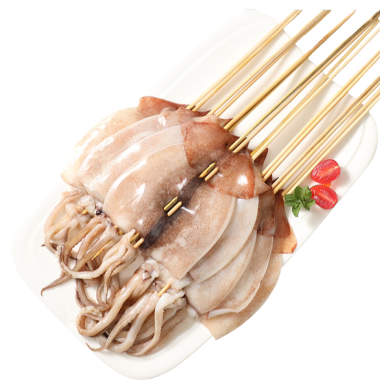 铁板大鱿鱼串自己在家做